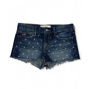 Hollister Dark Wash jeweled Denim Cutoff Shorts - 5 / w27